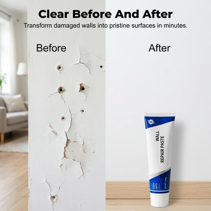 Efficient Drywall Repair Kit with Scraper, 2026 New Quick Drying Wall Mending Agent, Multi-Functional Wall Mending Agent Drywall Patch Paste Repair Kit for for Holes, Cracks and Nail Holes (1)