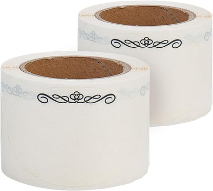 L LIKED 120 Stickers Dissolvable Food Labels for Containers 1 1/2" x 2 1/2" Canning Labels for Jars (Roll of 120) (1 Rolls)