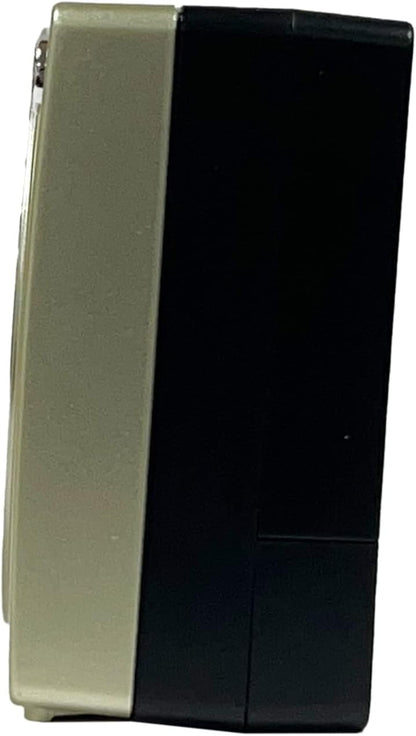 SEIKO Fuji Dark Bedroom Alarm Clock, Metallic Black