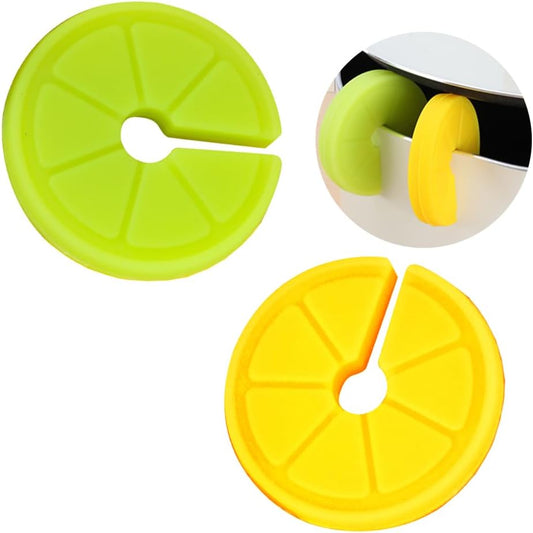 2PCS Pot Lid Overflow Preventer, Silicone Pan Lid Sid Lifter Spill-proof, Pot Lid Holder for Longtime Simmer Cooking, Daily Kitchen Steam Release Gadget