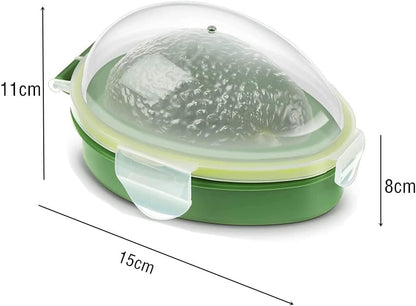 3 in 1 Avocado Slicer Tool and Saver Keeper,Avocado Pit Remover and Cutter as knife peeler scoop with Comfort-Grip Handle (Green-(Slicer+Saver))