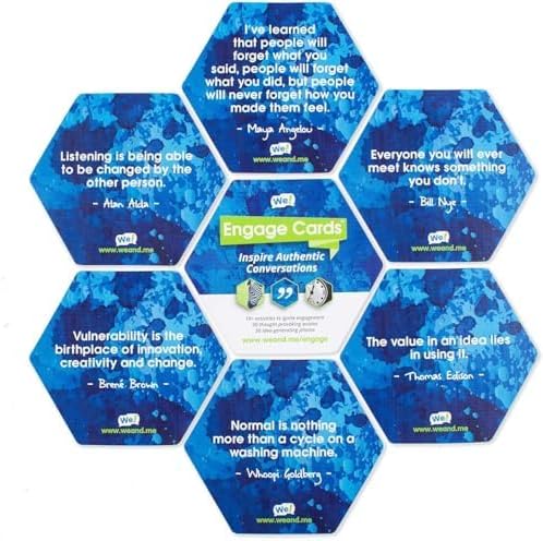 We! Connect, Ice Breaker Conversation Cards for Teams,10+ Activities | 20 fun, 20 deep & 20 self-reflection cards with10-plus activity guides & videos for workplace & education, featured by TEDx