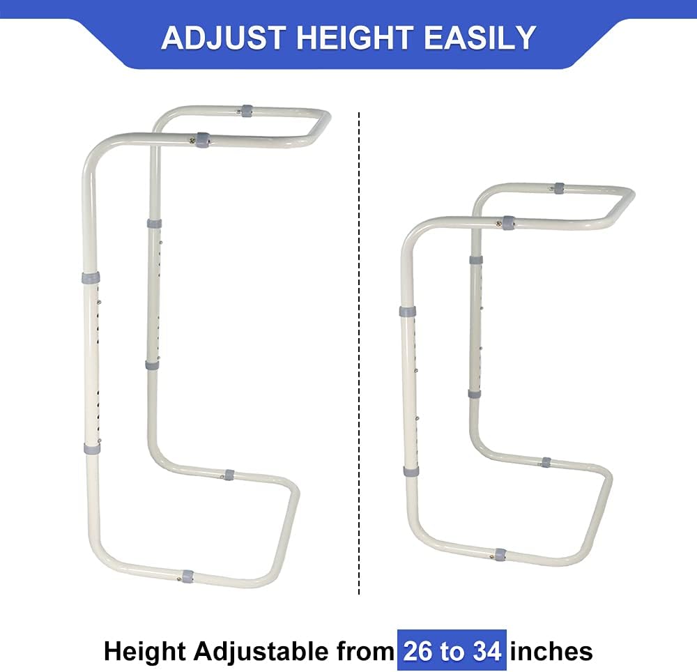 Zelen Blanket Lifter for Feet Lift Bar Sheet Riser Foot Tent Blanket Support Holder 26-34'' Adjustable Bed Cradle Assistance Device Hospital Bed Rail Accessories Leg Knee Ankle Post Surgery Recovery