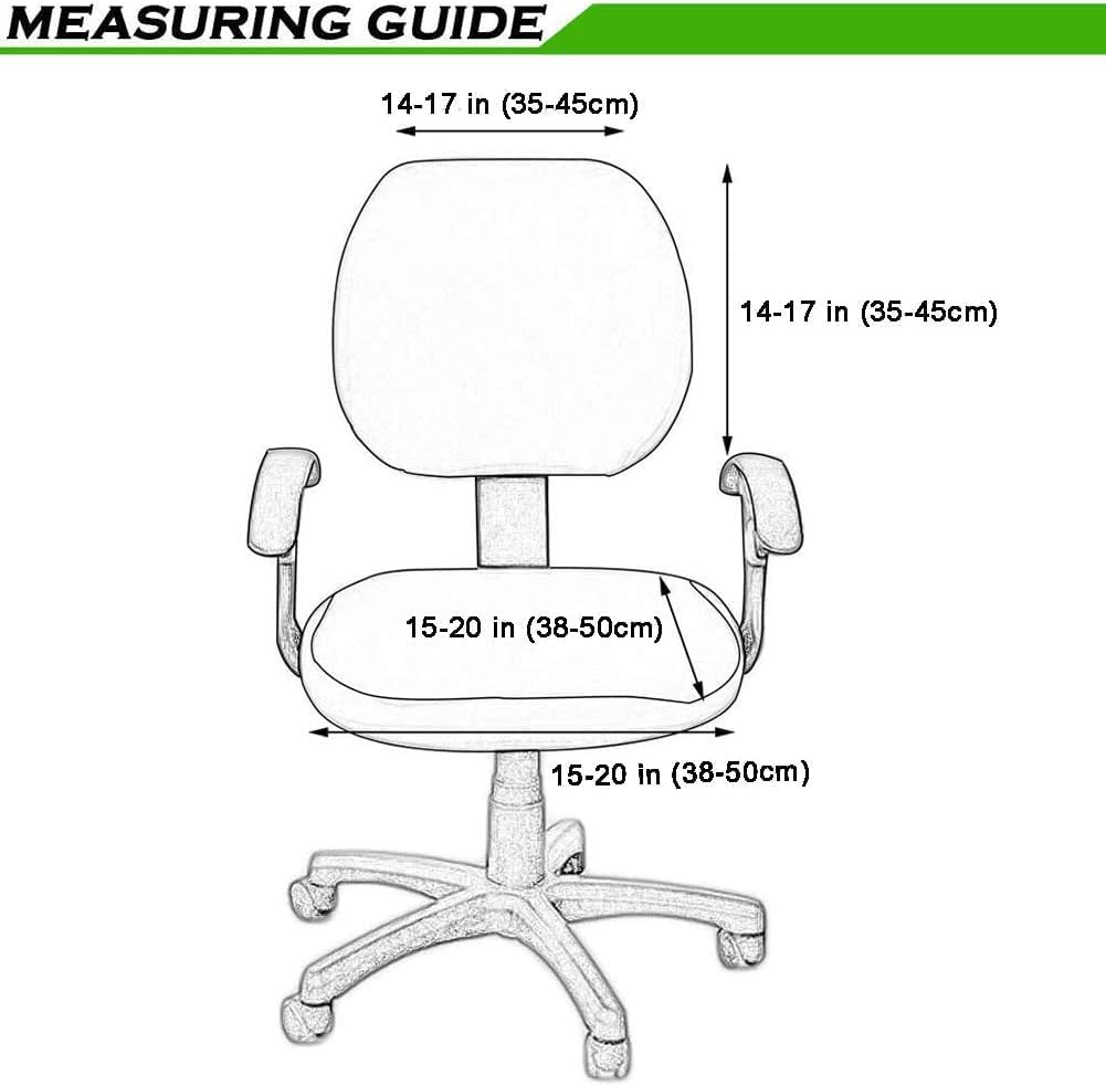 Smiry Office Computer Chair Armrest Covers, 2PCs Anti-dust Arm Rest Pad | Removable Washable Desk Chair Arm Pad Covers, Grey