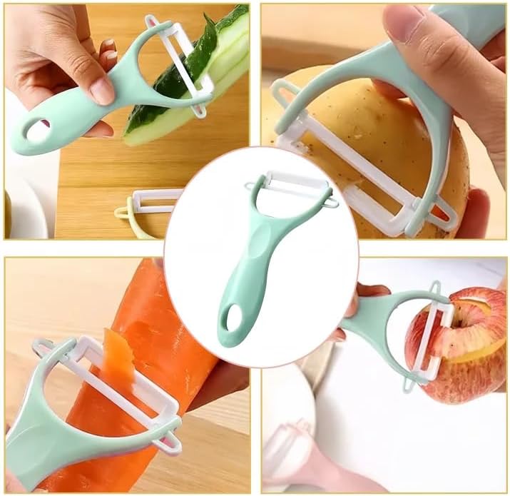 2PCS Tomato and Onion Storage Containers with Peeler, Freshness Keepers for Onion and Tomato, Ideal for Fridge Vegetable Crisper, Keeps Food Fresh Longer
