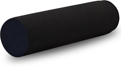 Cylinder Round Memory Foam Support Pillows Cervical Neck Roll Pillow with Pillowcase Soft, Comfortable and Breathable for Sleeping, Chair, Car, Sofa，Travel (Navy Blue, 18X6)
