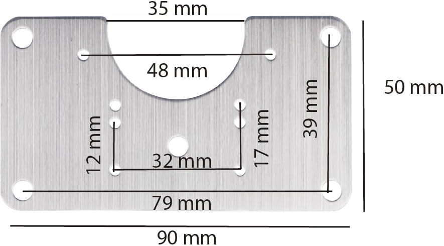 4 Piece Hinge Repair Kit - Cabinet Hinge Repair Plate Stainless Steel Door Hinge Repair Kit for Kitchen Cabinet Hinge Repair Brackets with Mounting Screws and Screwdrivers (4) (4, 3.5"x3.5")