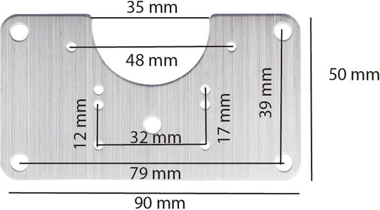 4 Piece Hinge Repair Kit - Cabinet Hinge Repair Plate Stainless Steel Door Hinge Repair Kit for Kitchen Cabinet Hinge Repair Brackets with Mounting Screws and Screwdrivers (4) (4, 3.5"x3.5")