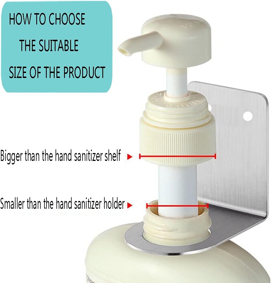 BiJun Soap Dispenser Wall Mount,1.06in Shampoo Conditioner Dispenser | Soap Dispenser Holder Refillable Shower Shampoo Conditioner Dispenser Set of 2 Black Space-Saving for Kitchen Bathroom ﻿