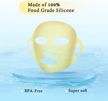 my novel things Face Ice Pack and 2 Packs Silicone Face Mask Cover