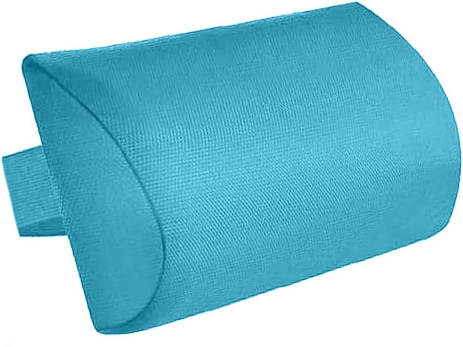 Chaise Lounge Neck Support Pillow with Adjustable Strap,Ergonomic Headrest Pillow Portable Bolster Cushion for Patio Backyard Beach Pool Garden Recliner (Black)