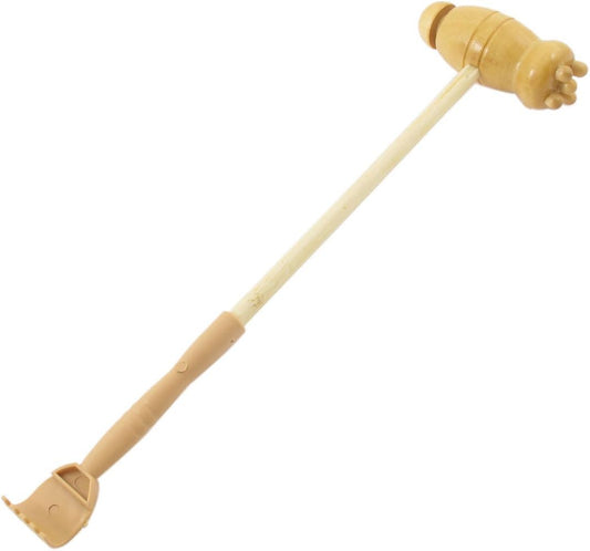 Ruilogod Plastic Wooden Double Head Scratcher Body Massage Hammer 12'' Long (id: 4c6 e14 c27 837 05b