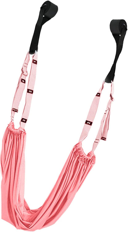 Waist Back Leg Stretch Strap Yoga Fitness Band,Stretching Equipment with Door Anchor for Dance Aerial Yoga Ballet Leg Stretching Exercise ()