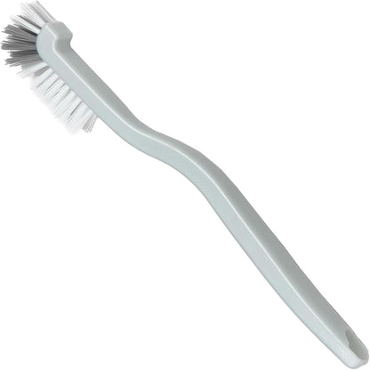 Kitchen Scrub Brush with Angled Bristles | Ergonomic Handle, Stiff Bristles, Deep Corner Cleaning, Sink & Dish Use, Durable Plastic