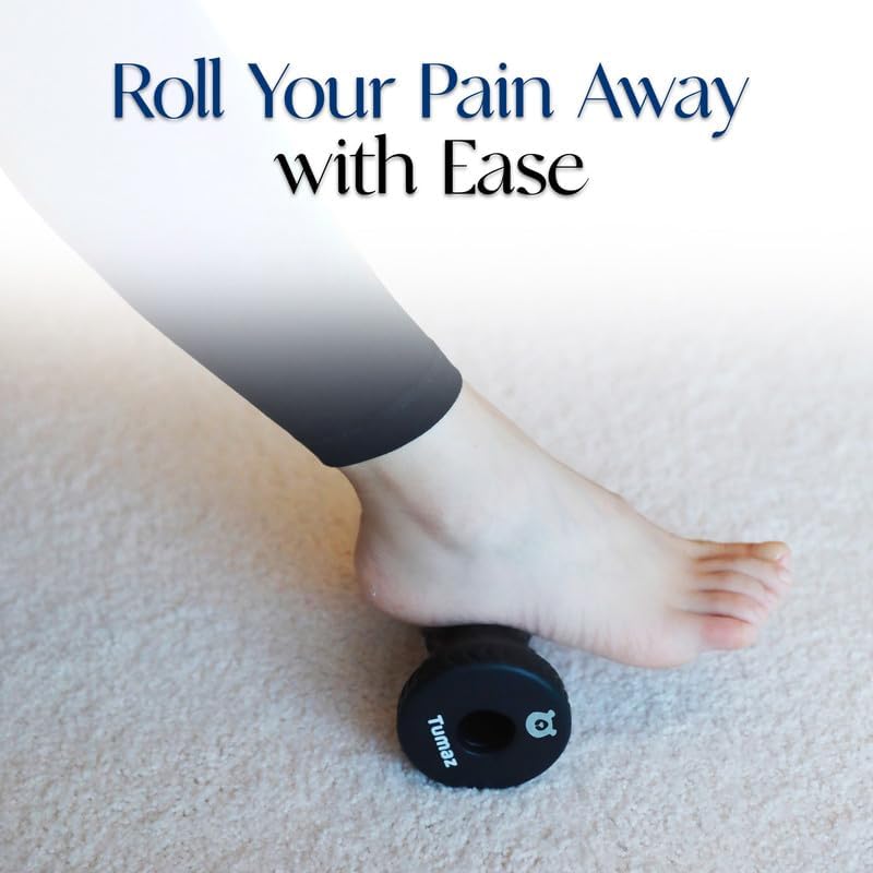 Tumaz Foot Roller & Massage Ball 3-in-1 Set | Foot Roller, Spiky & Lacrosse Balls | Ergonomic Design | Deep Tissue Massage | Foot Relaxation & Recovery