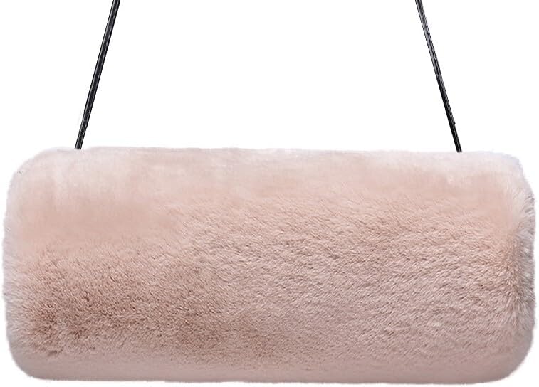 Faux Fur Hand Muffs for Women Winter Warm Arm Hand Warmer Gloves Arms Warmer Fluffy Warm Faux Fur Muffs with Strap
