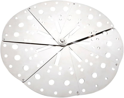 Adjustable Stainless Steel Anti-spill Lid and Overflow Stopper Cover, Multifunctional Strainer Pot Cover with Expandable Size for Kitchen Cooking and Household Use