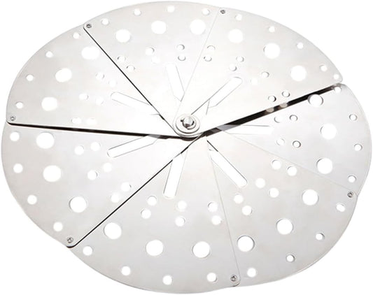 Adjustable Stainless Steel Anti-spill Lid and Overflow Stopper Cover, Multifunctional Strainer Pot Cover with Expandable Size for Kitchen Cooking and Household Use