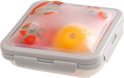 Reusable Silicone Food Storage Container with Lid Avocado Saver(6.5 cups/0.4 gal), Onion Keeper, Silicone Kitchen Organizers for Fridge