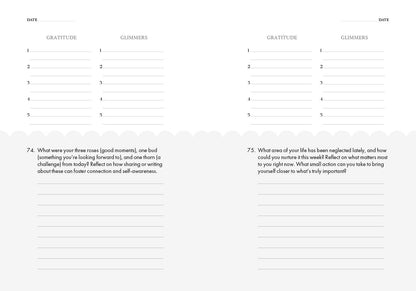 The Gratitude and Glimmers Journal: The 5 Minute Nighttime Journal (Daily Reflection Journal, Self-Care & Wellness)