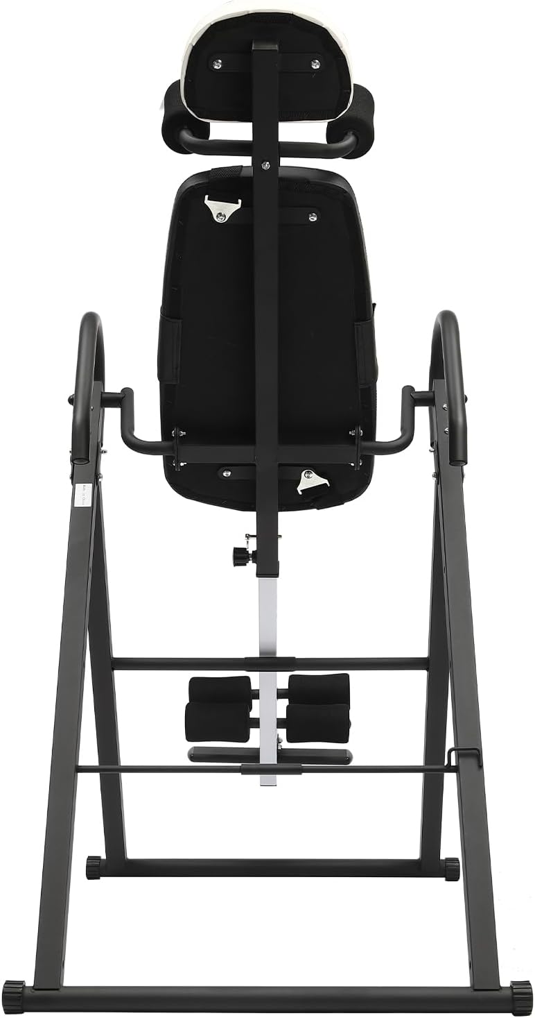 Inversion Table for Back Pain Relief, 330.7lbs Capacity Heavy Duty Inversion Teeter Table with Adjustable Safety Belt & Headrest, Home Back Stretcher Decompression Equipment
