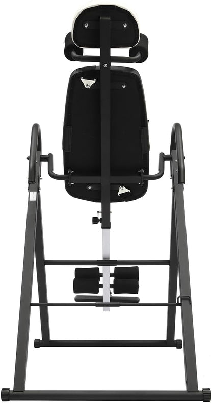 Inversion Table for Back Pain Relief, 330.7lbs Capacity Heavy Duty Inversion Teeter Table with Adjustable Safety Belt & Headrest, Home Back Stretcher Decompression Equipment
