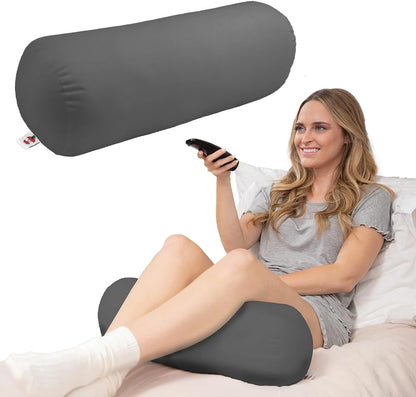 Core Jackson Roll Bolster Pillow for Neck, Back, Knee & Leg Support, WH