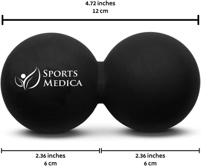 Lacrosse Ball for Myofascial Release, Trigger Point Massage Therapy | Best For Neck & Shoulder Pain, Video Series & eHandbook Included