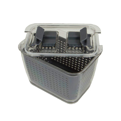Kitchen Spaces Stackable Fridge Storage Colander Containers, Variety Pack | 3 Sizes to Store Fresh Produce, Organize Washed Fruits and Veggies, Snap and Seal Lids with Adjustable Vents, Hand Wash Only