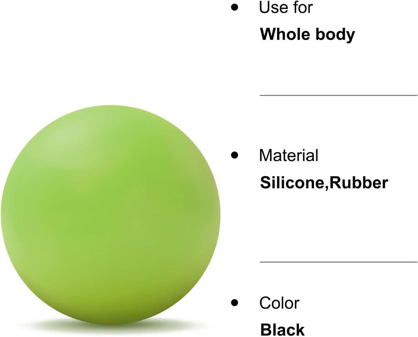 WOVTE Massage Lacrosse Ball Therapy for Sore Muscles Myofascial Release | Shoulders, Neck, Back, Foot, Body, Deep Tissue, Trigger Point, Muscle Knots, Yoga