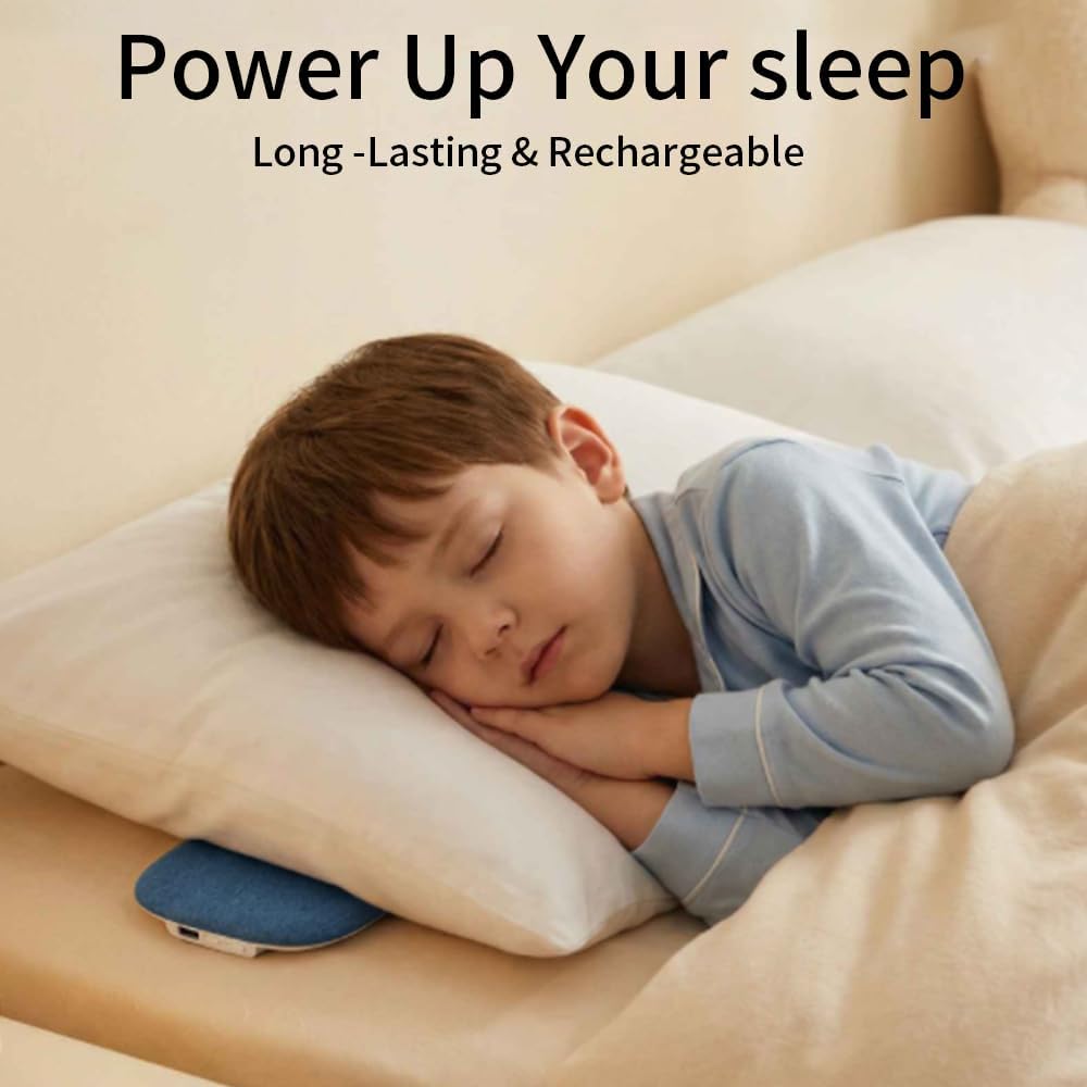 Pillow Speaker for Sleeping,Bluetooth Under Pillow Speaker for Support White Noise Sleep Timer, Speaker with Stereo Bass Perfect for Side Sleepers,Adult Kids-Blue