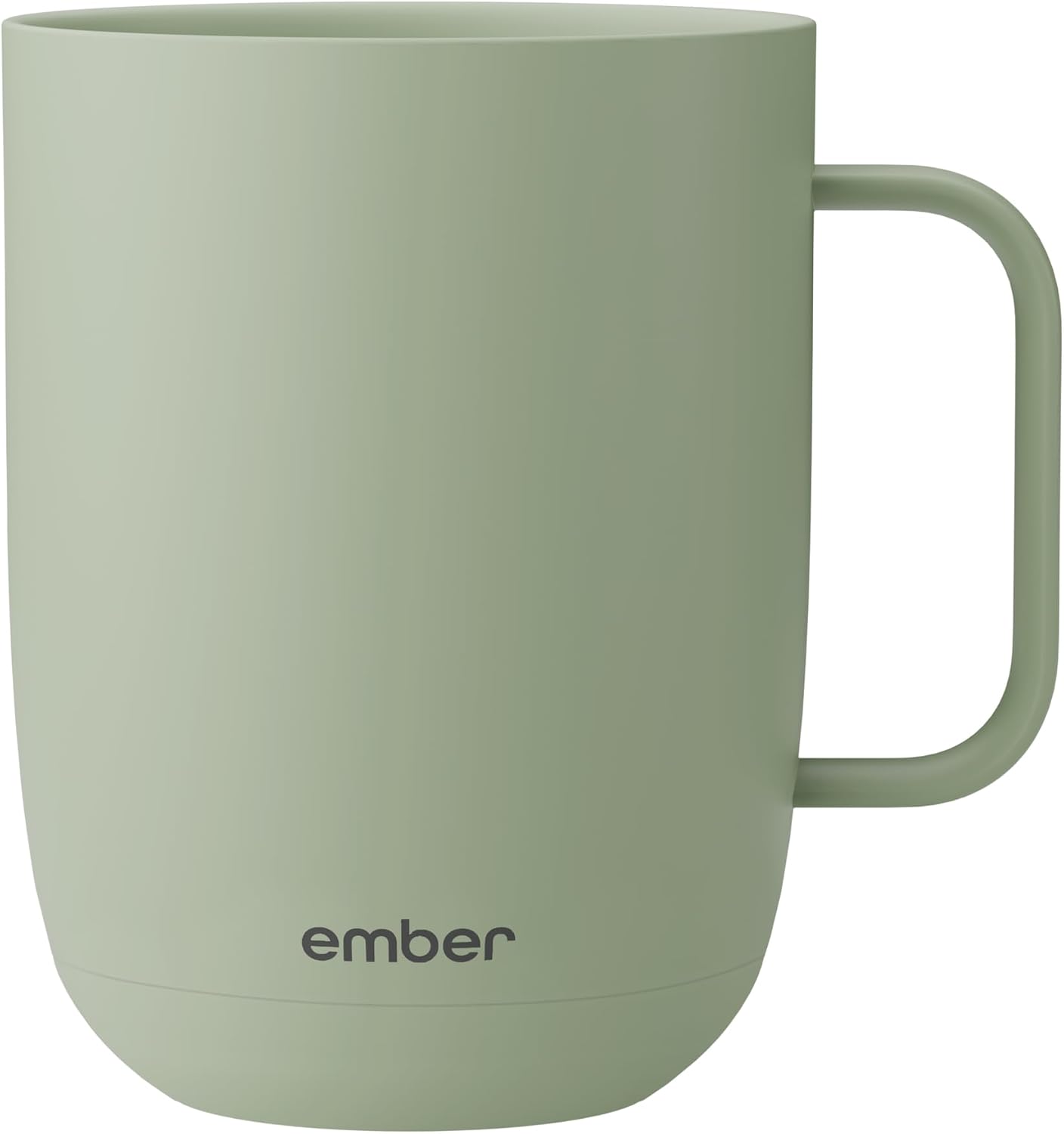 Ember Temperature Control 14oz Smart Mug 2, App-Controlled and Rechargeable Heated Coffee Cup Warmer with Intelligent LED Display, Sage Green.