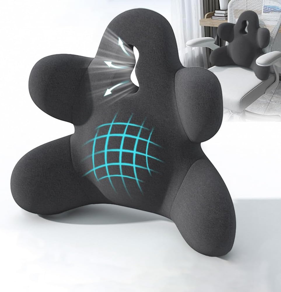 Lumbar Support Pillow for Office Chair, Back Support Pillow for Car, Chair