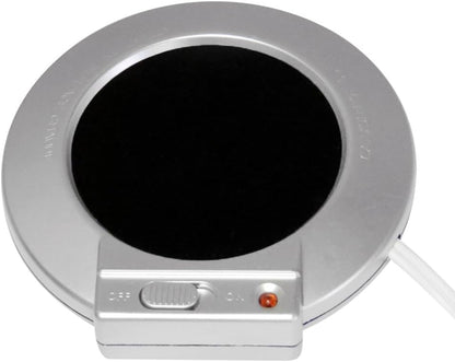 Evelots Electric Mug Warmer - Black - 16W - Stainless Steel