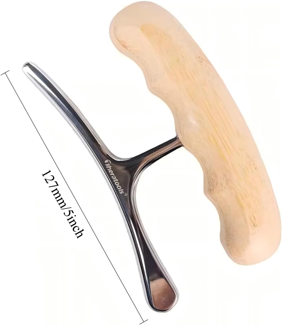 Wooden Handle Gua Sha Massage Fascia Release Tool