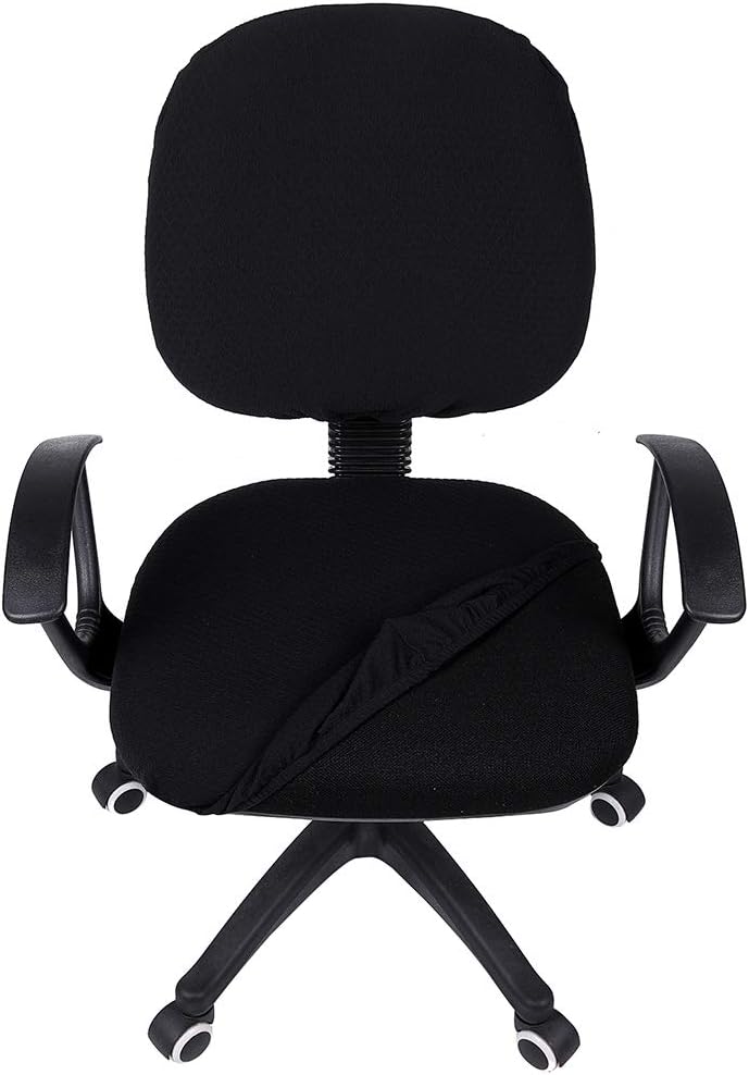 Smiry Office Computer Chair Armrest Covers, 2PCs Anti-dust Arm Rest Pad | Removable Washable Desk Chair Arm Pad Covers, Grey
