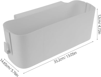 Portable Bedside Hanging Storage Organizer with Adjustable Hooks, Multi-Functional Bedside for Dorm Rooms, Office, White, 13.07 X 5.76 X 4.72 Inches