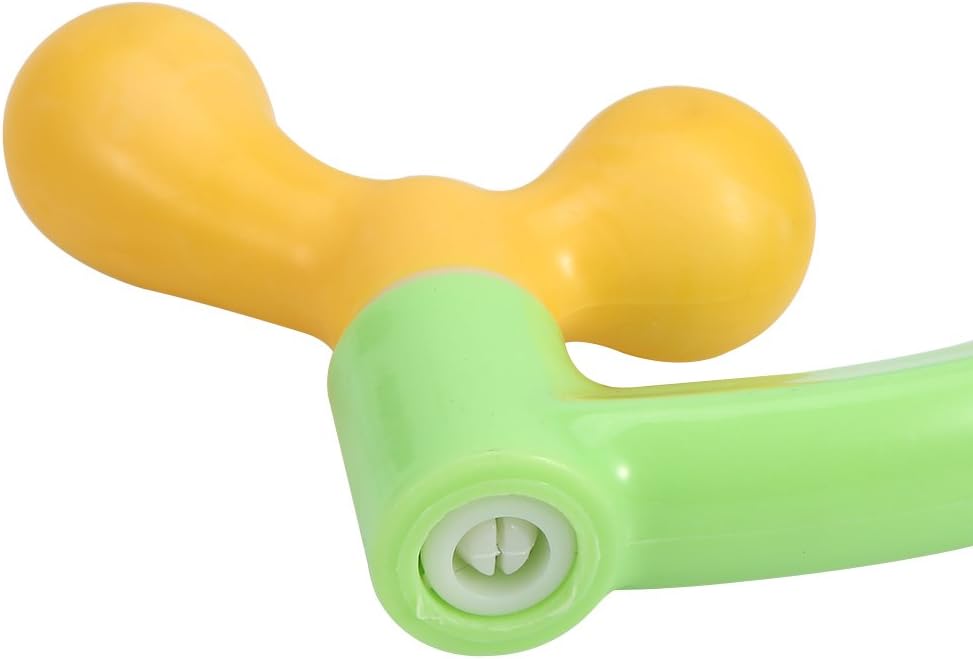 Manual Back Massager with Adjustable Dual Heads – Ergonomic Handheld Cane for Neck, Shoulders & Upper Back Pain Relief, Pressure Point & Knot Massage Tool