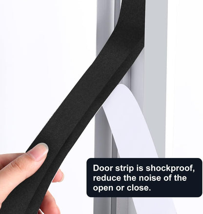 2 Rolls Foam Seal Tape for Door Window Insulation, Soundproof and Shockproof Foam Adhensive Strip, 3/8" Wx3/16 T Single Sided Foam Tape, Cold Air and Draft Closed Cell Seal Strip,Total 32FT