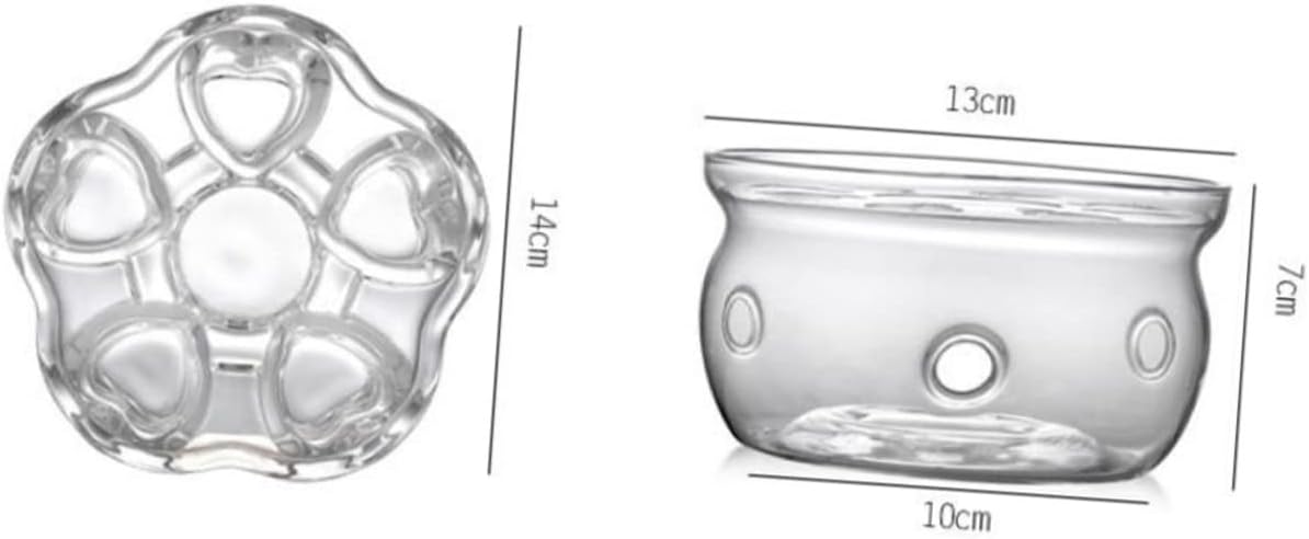 Stylish Glass Base for Tea Pot Teapot Heater Creative Glass Tea Pot Base