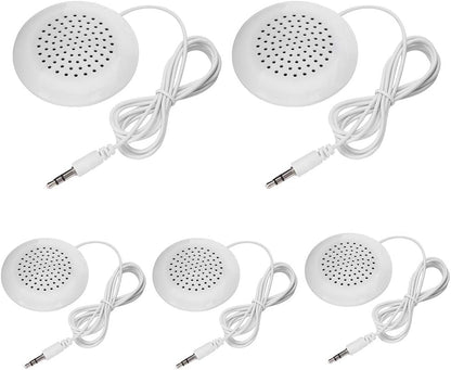 5pcs Pillow Speaker, Under Pillow Speaker for Sleep, 3.5mm Mini Stereo for MP3 Phone Portable CD