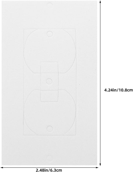 30PCS Wall Insulation Outlet Insulators Draft Sealers, Gasket | 4.25x2.48'', Electrical Outlet Insulation Pads, EVA Foam Gasket for Wall, Light, Switch Socket Cover
