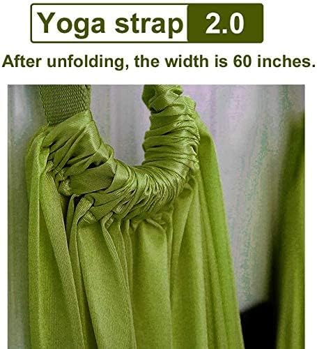 Yoga Fitness Stretching Strap, Adjustable Leg Stretcher Back Bend Assist Trainer, Improve Leg Waist Back Flexibility Home Gym Equipment for Rehab Pilates Ballet Cheerleading Splits Gymnastics