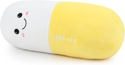 Cervical Neck Roll Pill Pillow, Cylinder Bolster Chill Pillows with Washable Cover, Round Neck Pillows Support for Bed Sleeping, Designed for Head, Neck, Lumbar, Legs Back and Yoga (Grey, M)