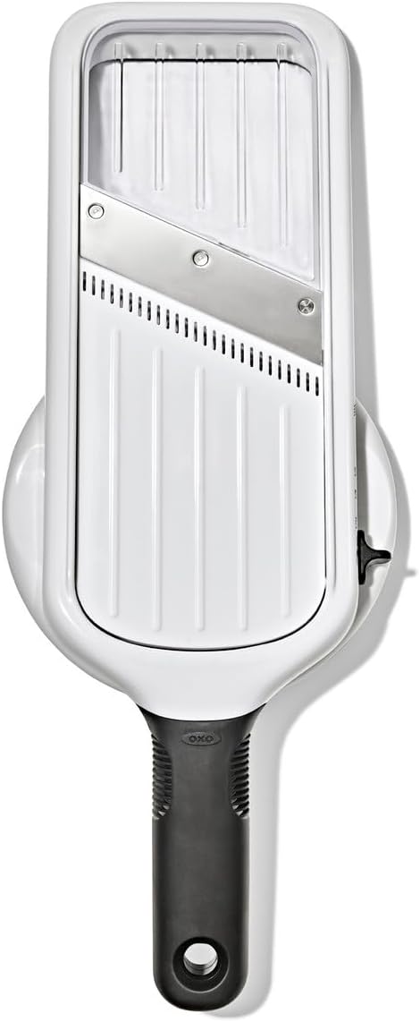 OXO Good Grips Precision Handheld Mandoline, Mandoline Slicer, Adjustable Thickness Vegetable Slicer for Everyday Prep