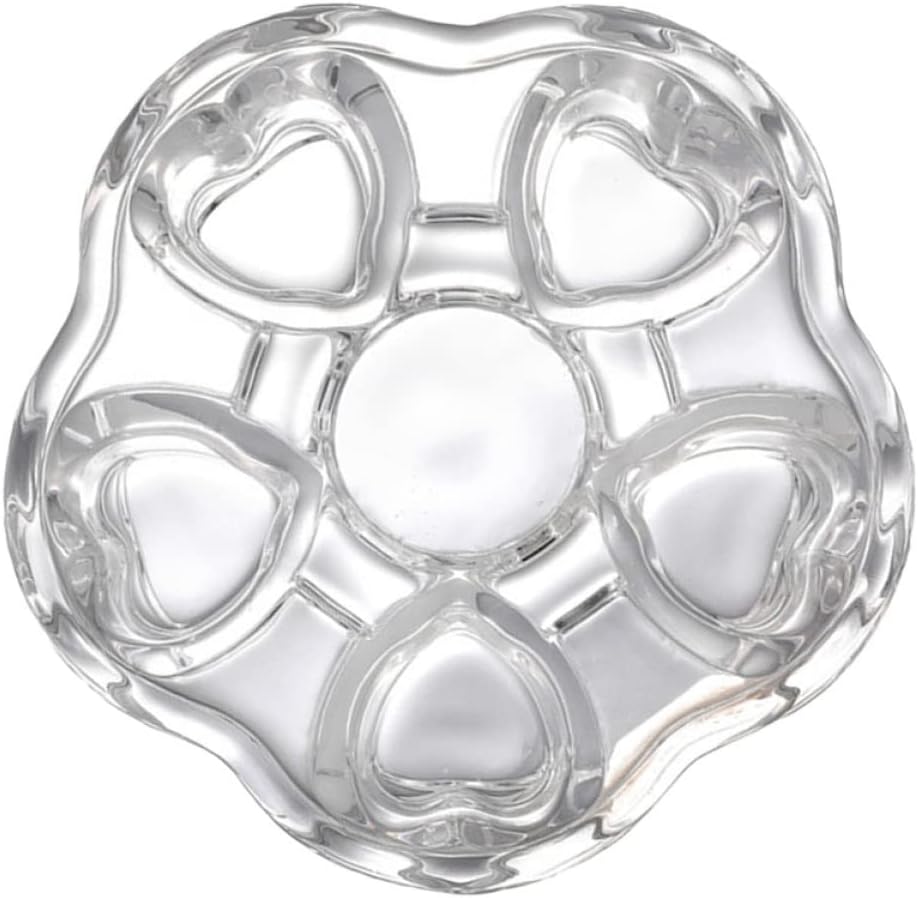 Heart Base for Teapot Creative Insulated Heating Stand Stylish Glass Material for Tea and Beverage Heating for Home Use