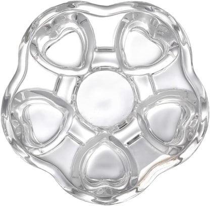 Heart Base for Teapot Creative Insulated Heating Stand Stylish Glass Material for Tea and Beverage Heating for Home Use