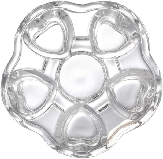 Heart Base for Teapot Creative Insulated Heating Stand Stylish Glass Material for Tea and Beverage Heating for Home Use