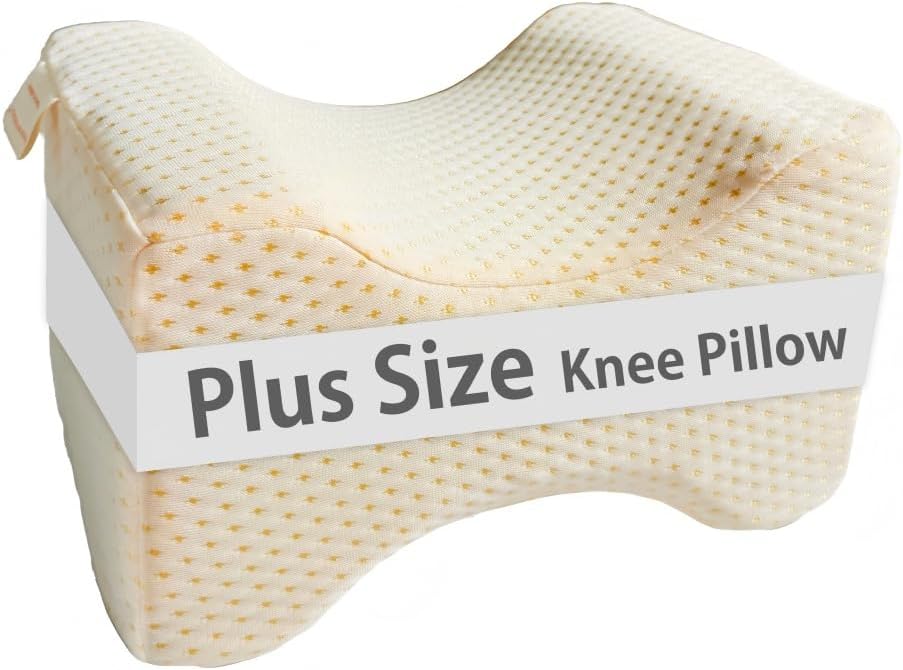 King Mills Plus Size Leg Pillow for Side Sleeping, Extra Large Smooth Spine Alignment Pillow, Side Sleeper Pillow Between Legs for Hip Pain Relief and Sciatica, Two Replaceable Cover | Smooth Spine Alignment, Hip Pain Relief and Sciatica, Two Replaceable