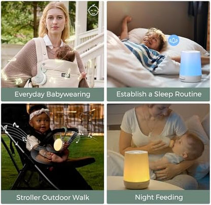 Momcozy Baby Sleep Bundle: Portable Sound Machine and App Remote Control White Noise Machine for Sleeping, Baby Registry, Newborn Essentials, Baby Shower Gifts